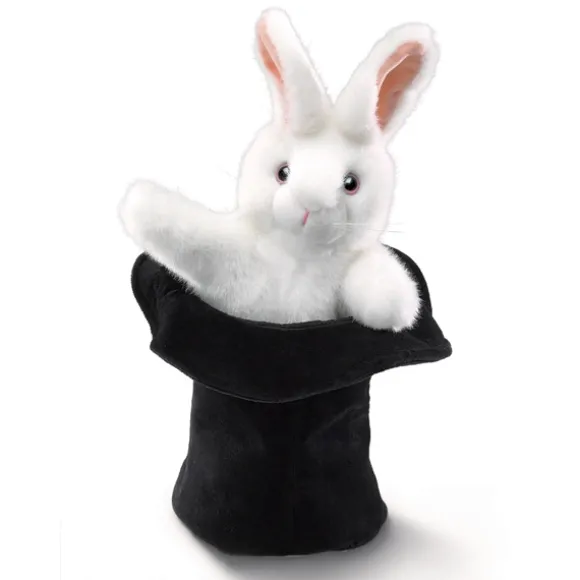 Rabbit in a Hat Stage Puppet by Folkmanis Puppets