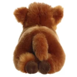 Realistic 11 Inch Stuffed Highland Cow Calf Miyoni Plush by Aurora