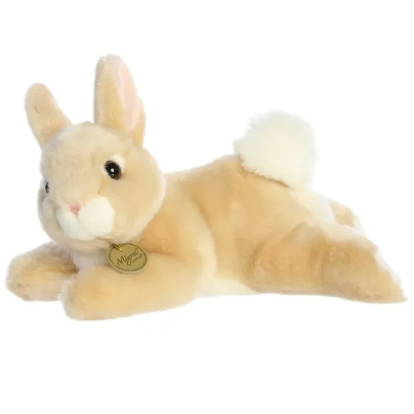Realistic Miyoni Resting Tan Rex Bunny Stuffed Animal by Aurora