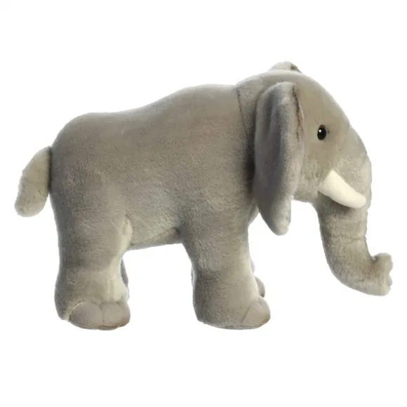 Realistic Stuffed African Elephant 12 Inch Miyoni Plush by Aurora