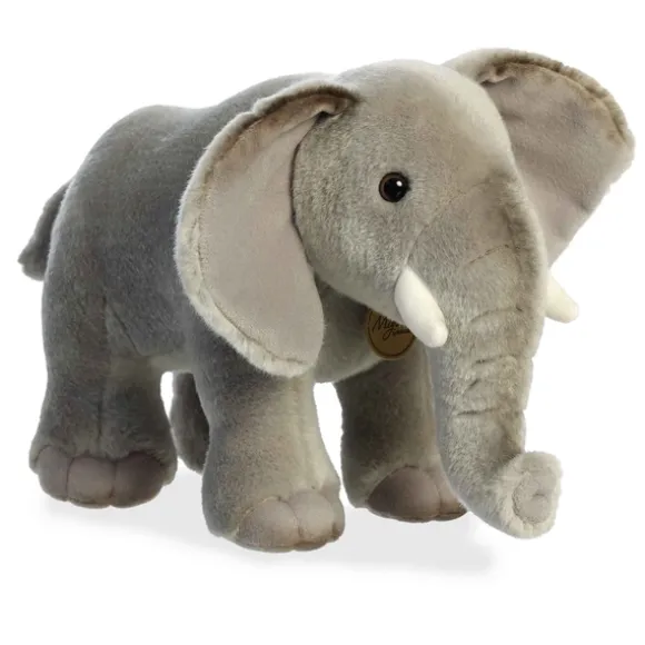 Realistic Stuffed African Elephant 12 Inch Miyoni Plush by Aurora