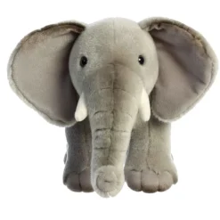 Realistic Stuffed African Elephant 12 Inch Miyoni Plush by Aurora