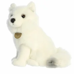 Realistic Stuffed Arctic Fox 10 Inch Miyoni Plush by Aurora