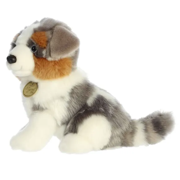 Realistic Stuffed Australian Shepherd Pup Miyoni Plush by Aurora