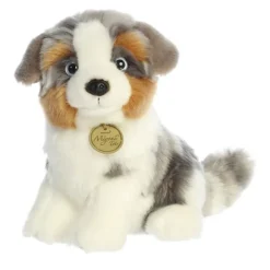 Realistic Stuffed Australian Shepherd Pup Miyoni Plush by Aurora