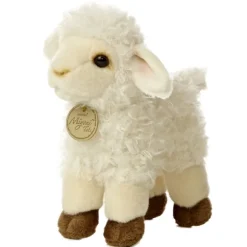 Realistic Stuffed Baby Sheep 7 Inch Miyoni Plush by Aurora