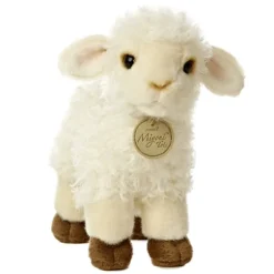 Realistic Stuffed Baby Sheep 7 Inch Miyoni Plush by Aurora