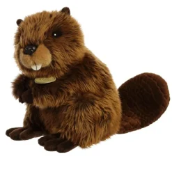 Realistic Stuffed Beaver 9 Inch Miyoni Plush by Aurora