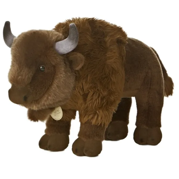 Realistic Stuffed Bison 13 Inch Plush Animal by Aurora