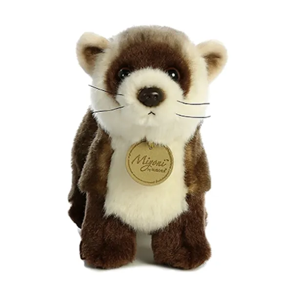 Realistic Stuffed Black-Footed Ferret 9 Inch Miyoni Plush by Aurora