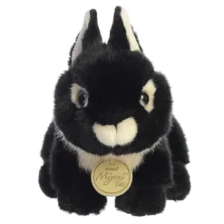 Realistic Stuffed Black Netherland Dwarf Bunny Miyoni Plush by Aurora