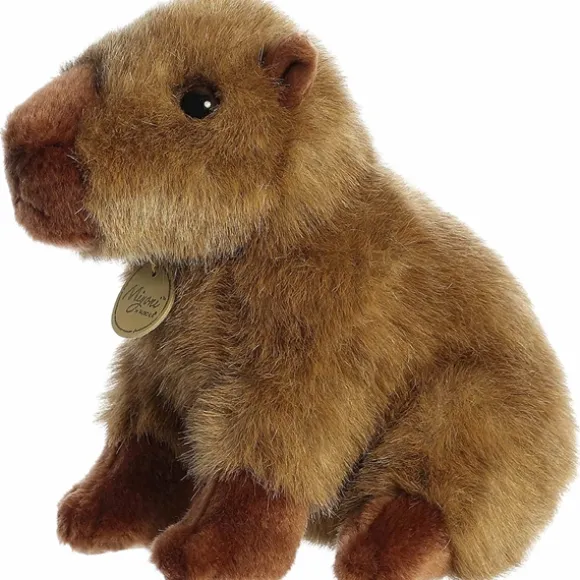 Realistic Stuffed Capybara 9 Inch Miyoni Plush by Aurora