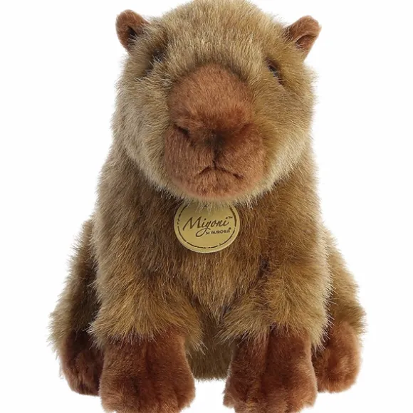Realistic Stuffed Capybara 9 Inch Miyoni Plush by Aurora