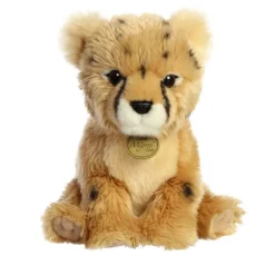Realistic Stuffed Cheetah Cub 9 Inch Miyoni Plush by Aurora