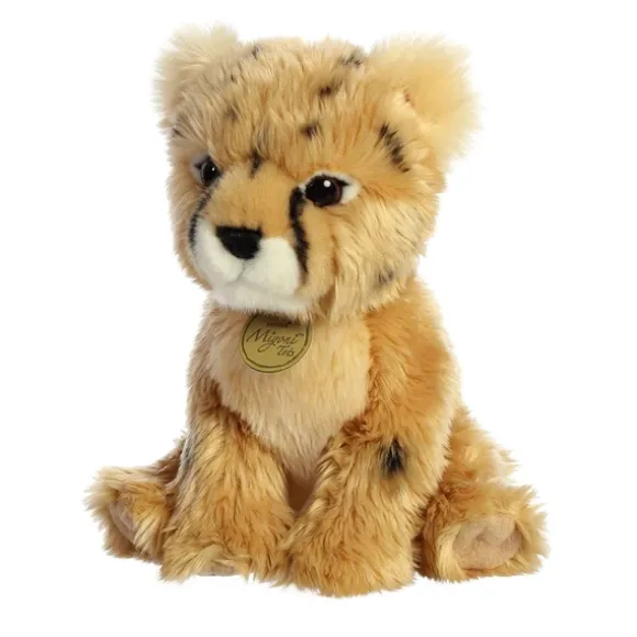 Realistic Stuffed Cheetah Cub 9 Inch Miyoni Plush by Aurora