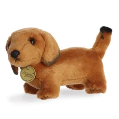 Realistic Stuffed Dachshund 8 Inch Plush Dog by Aurora