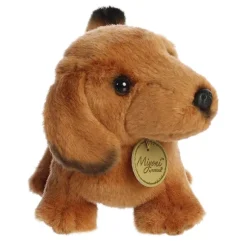 Realistic Stuffed Dachshund 8 Inch Plush Dog by Aurora