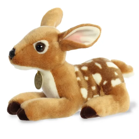 Realistic Stuffed Deer Fawn 9 Inch Miyoni Plush by Aurora