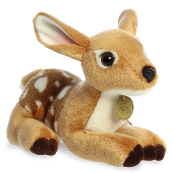 Realistic Stuffed Deer Fawn 9 Inch Miyoni Plush by Aurora