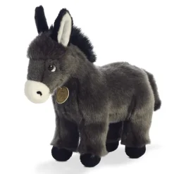 Realistic Stuffed Donkey Foal 10 Inch Miyoni Plush by Aurora