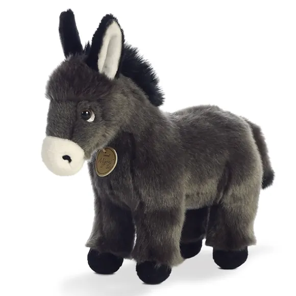 Realistic Stuffed Donkey Foal 10 Inch Miyoni Plush by Aurora