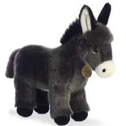 Realistic Stuffed Donkey Foal 10 Inch Miyoni Plush by Aurora