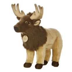 Realistic Stuffed Elk 14 Inch Plush Animal by Aurora
