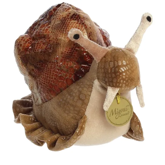 Realistic Stuffed Garden Snail 9 Inch Miyoni Plush by Aurora