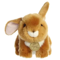 Realistic Stuffed Ginger Rabbit Playful Ears Miyoni Plush by Aurora