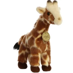 Realistic Stuffed Giraffe 9 Inch Plush Animal by Aurora