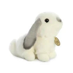 Realistic Stuffed Gray Eared Lop Rabbit 6 Inch Miyoni Plush by Aurora