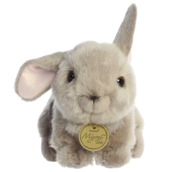 Realistic Stuffed Gray Rabbit Playful Ears Miyoni Plush by Aurora