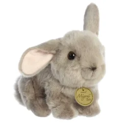 Realistic Stuffed Gray Rabbit Playful Ears Miyoni Plush by Aurora