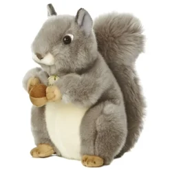 Realistic Stuffed Gray Squirrel 10 Inch Plush Animal by Aurora