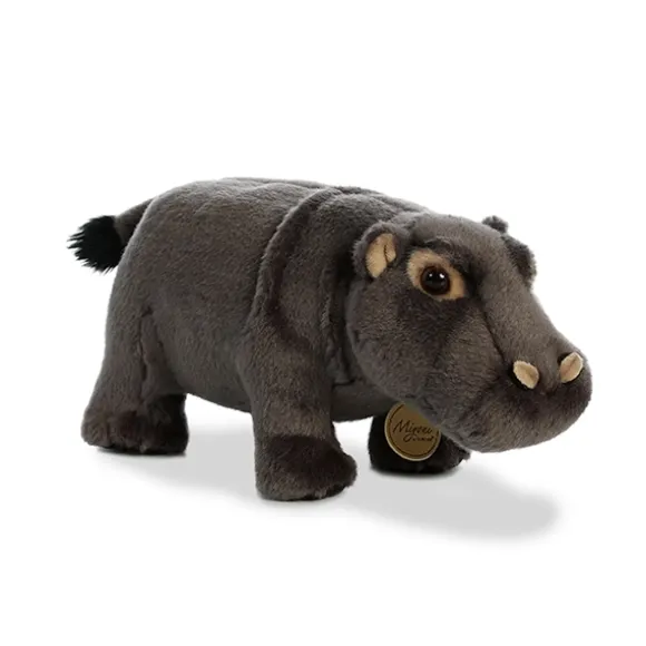 Realistic Stuffed Hippopotamus 9 Inch Miyoni Plush by Aurora