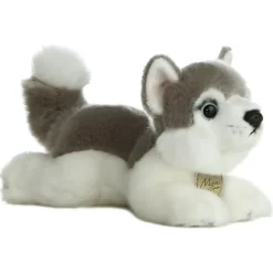 Realistic Stuffed Husky 8 Inch Miyoni Plush by Aurora