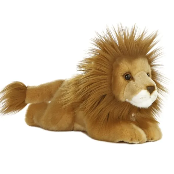 Realistic Stuffed Lion 11 Inch Plush Wild Cat by Aurora