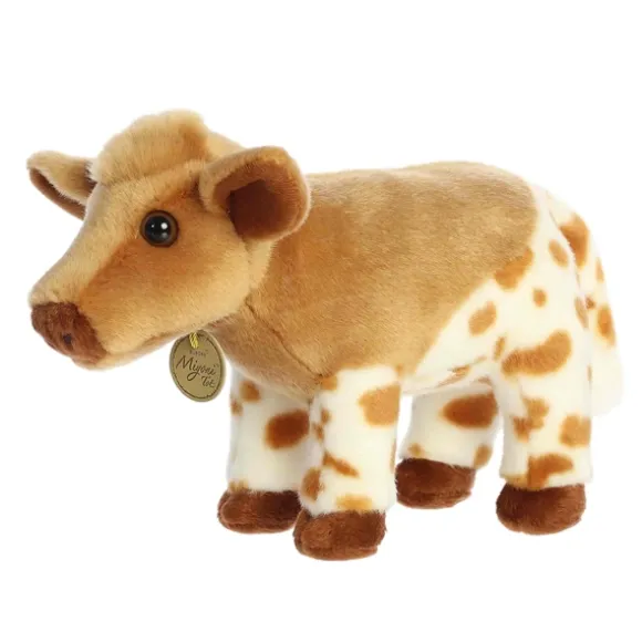 Realistic Stuffed Longhorn Calf 10 Inch Miyoni Plush by Aurora