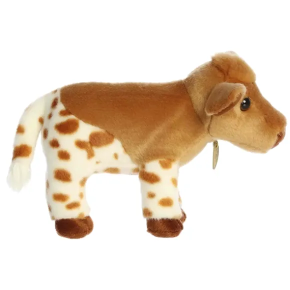 Realistic Stuffed Longhorn Calf 10 Inch Miyoni Plush by Aurora