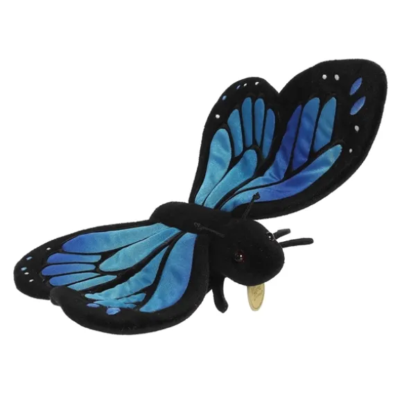 Realistic Stuffed Morpho Butterfly 13 Inch Miyoni Plush by Aurora