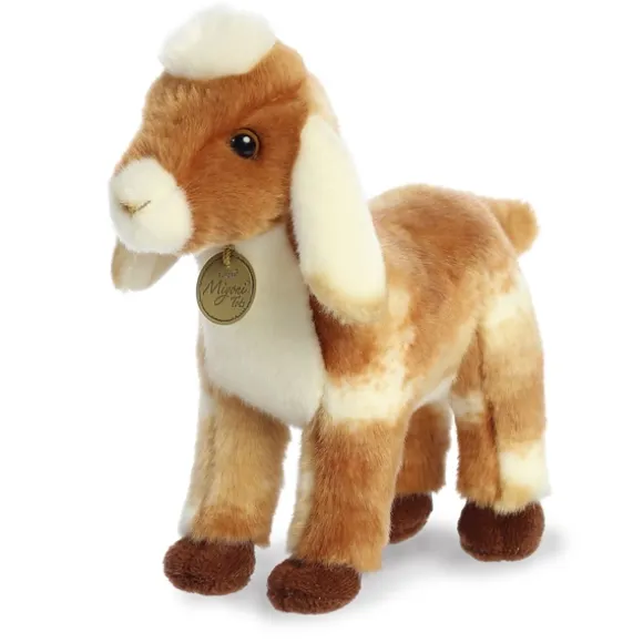 Realistic Stuffed Nubian Goat Kid 11 Inch Miyoni Plush by Aurora