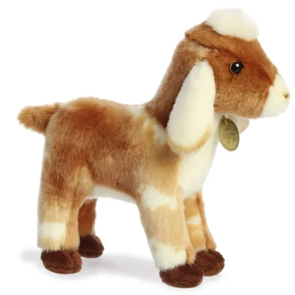 Realistic Stuffed Nubian Goat Kid 11 Inch Miyoni Plush by Aurora