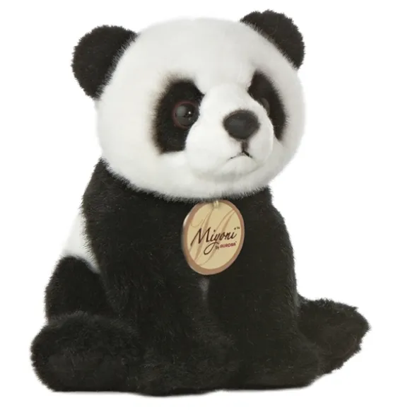 Realistic Stuffed Panda Bear 5 Inch Plush by Aurora