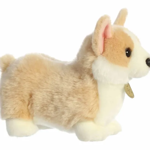 Realistic Stuffed Pembroke Welsh Corgi Puppy 9 Inch Miyoni Plush by Aurora