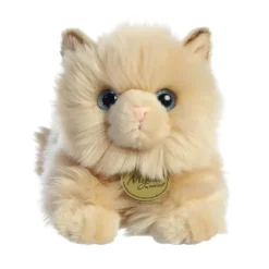 Realistic Stuffed Persian Cat 8.5 Inch Miyoni Plush by Aurora
