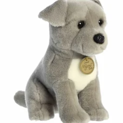 Realistic Stuffed Pit Bull Puppy 9 Inch Miyoni Plush by Aurora