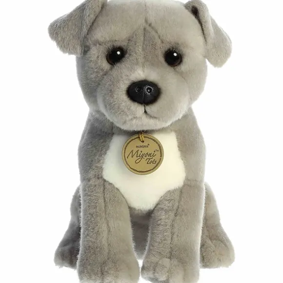 Realistic Stuffed Pit Bull Puppy 9 Inch Miyoni Plush by Aurora