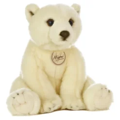 Realistic Stuffed Polar Bear 9 Inch Plush Bear By Aurora
