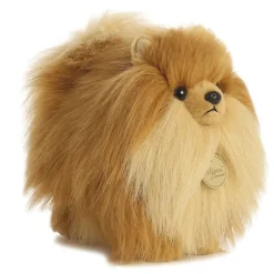 Realistic Stuffed Pomeranian 9 Inch Plush Dog by Aurora