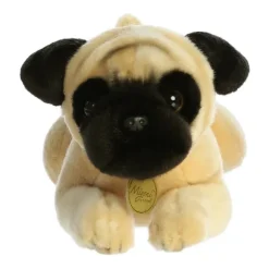 Realistic Stuffed Pug 11 Inch Plush Dog by Aurora